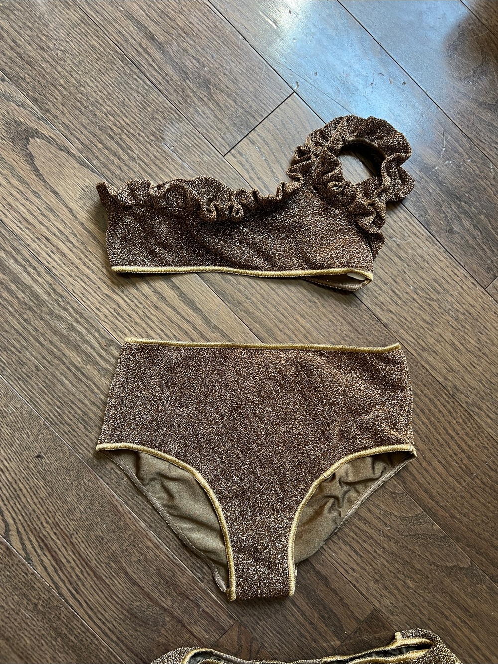 Oséree Lumière shimmer bikini set girls size 2-6